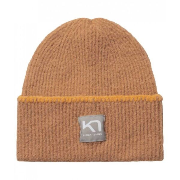 KARI TRAA ROTHE Dámská vlněná čepice, béžová, velikost