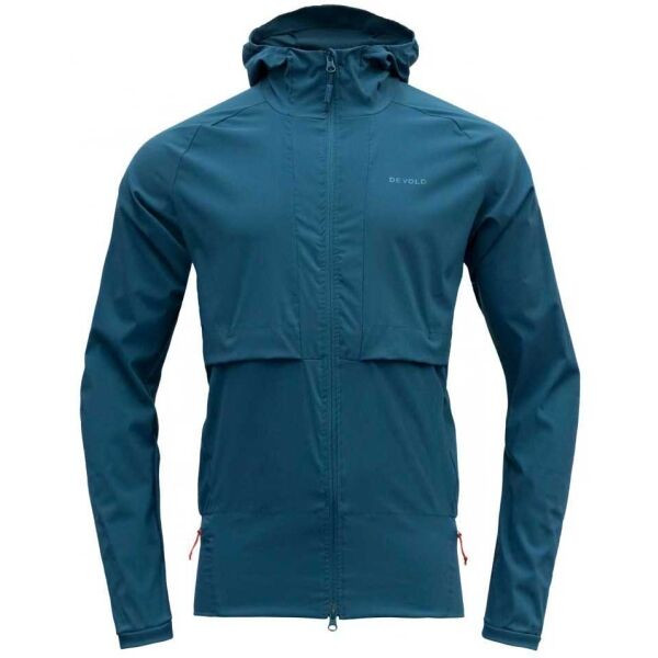 Devold RUNNING MERINO Pánská merino běžecká bunda, modrá, velikost
