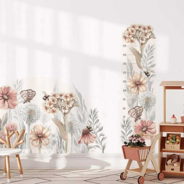 BAYO POLNÍ KVĚTINY METR Samolepka na zeď, mix, velikost