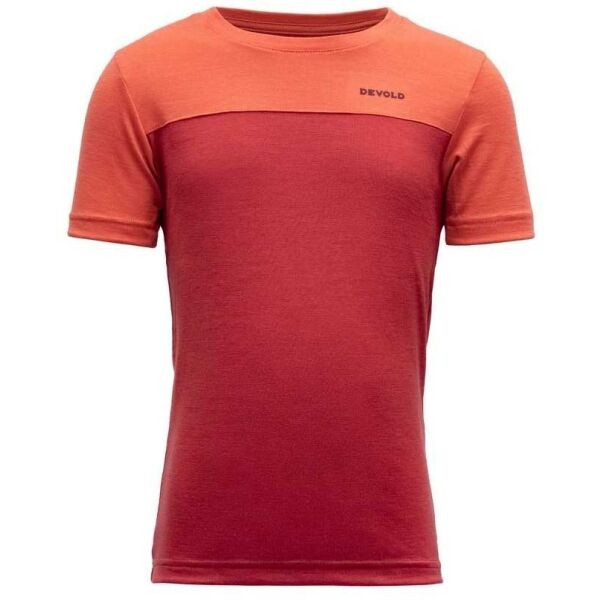 Devold NORANG KID Dětské tričko, červená, velikost