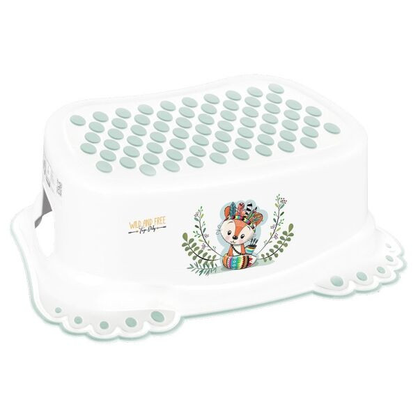 TEGA STEP Dětské protiskluzové stupátko do koupelny, bílá, velikost