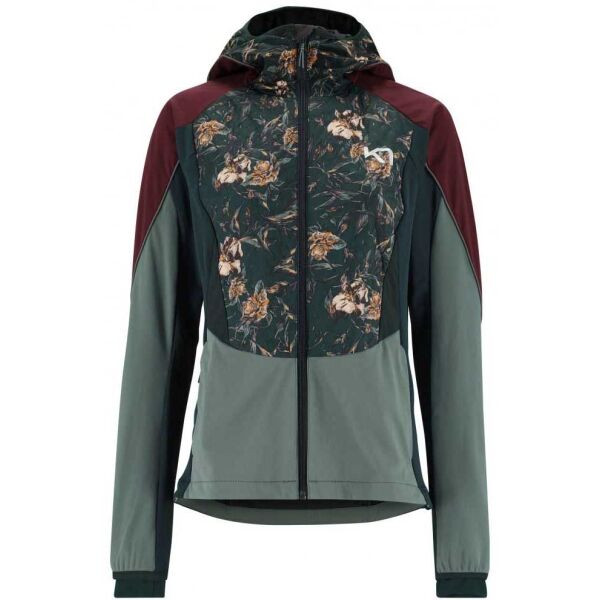 KARI TRAA TIRILL 2.0 Dámská sportovní bunda, tmavě zelená, velikost