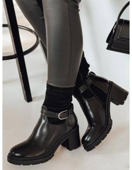 Dámské kozačky na podpatku NOIRSTEP černé