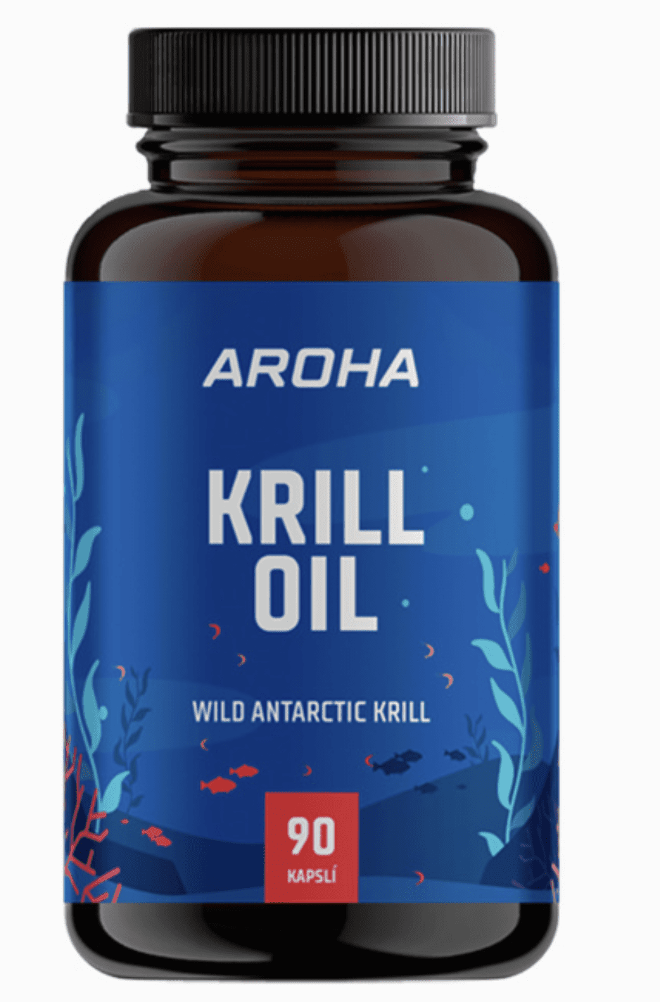 Aroha Krill oil, Krilový olej, 90 kapslí