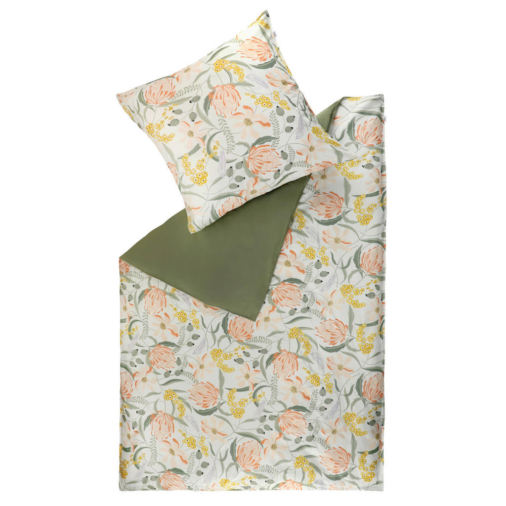 Schöner Wohnen OBOUSTRANNÉ POVLEČENÍ, renforcé, krémová, žlutá, zelená, vícebarevná, světle šedá, korály, 140/200 cm