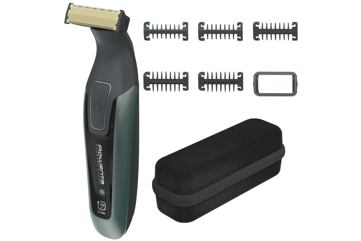 Zastřihovač vousů Rowenta Forever Sharp Comfort 3v1 TN6044E0 Zelený/Černý