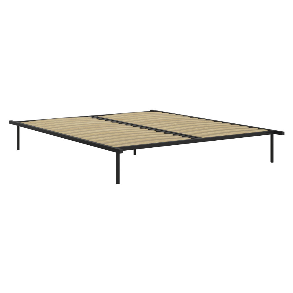 Kondela Samonosný rošt, 180x200, černá, kov/bříza, KENTAK