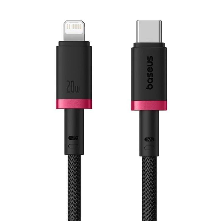 Rychlonabíjecí kabel Baseus Dura USB/Lightning 1m 20W černo červený