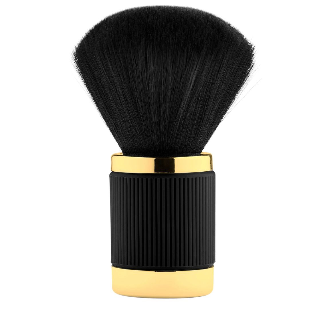 BraveHead Neck Duster - oprašovák vlasů 7858 - Gold/Black - Zlato-černý - černé štětiny