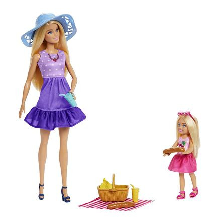 Mattel Barbie PANENKY MALIBU A CHELSEA NA PIKNIKU