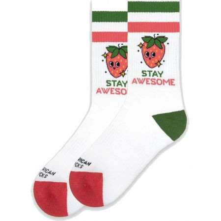 Ponožky American Socks Stay Awesome - Bílá - Univerzální