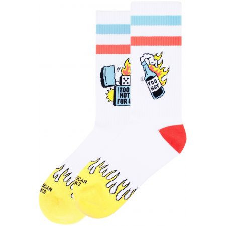 Ponožky American Socks 2 Hot 4 You - Bílá - Univerzální