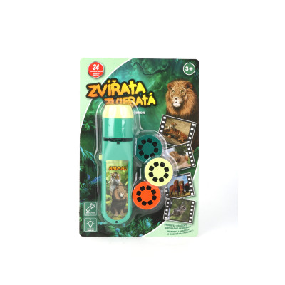 Baterka a projektor zvířata