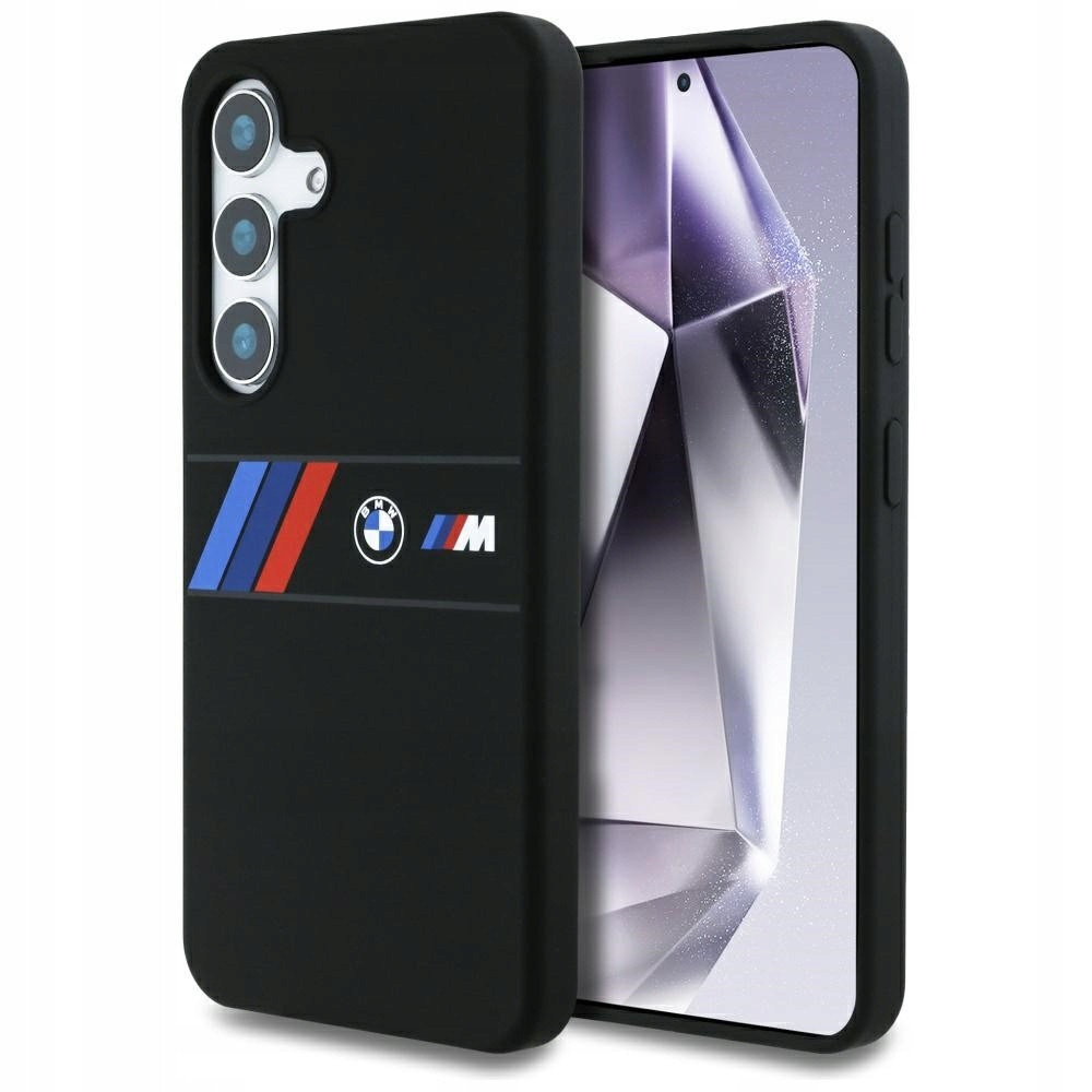 Pouzdro Bmw Silikonové Middle Tricolor Stripes MagSafe pro Samsung Galaxy