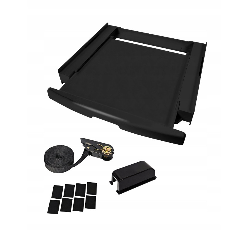 Univerzální spojka s policí pro sušičku pračky Scanpart černá