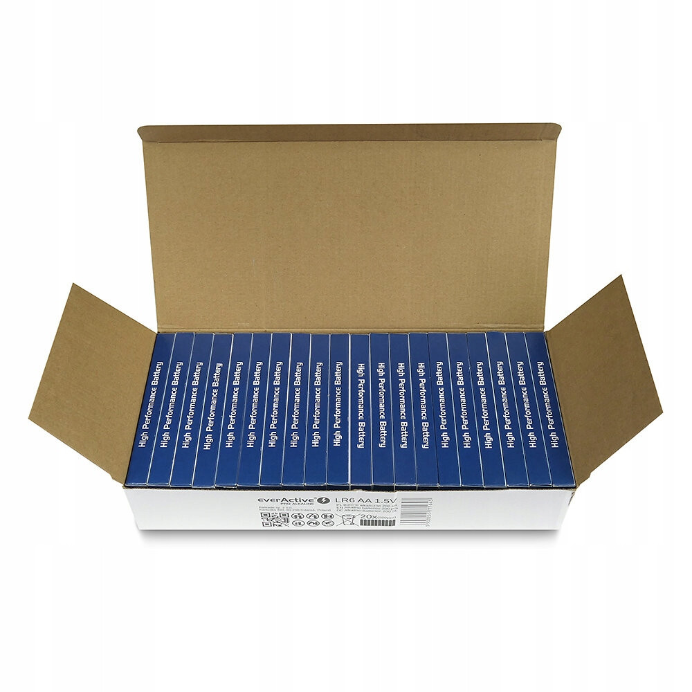 Alkaické Baterie everActive LR6 Aa Blister 40 ks