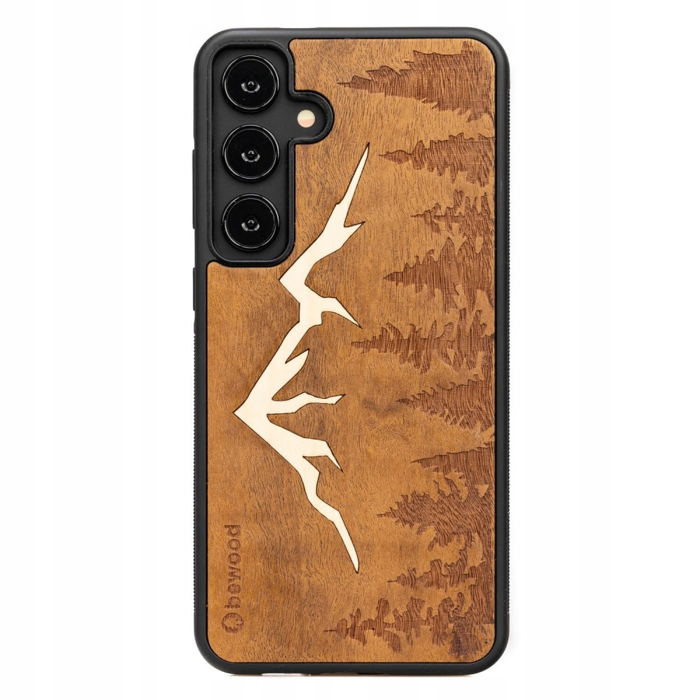 Dřevěné Pouzdro Bewood pro Samsung Galaxy A35 5G Hory Imbuia