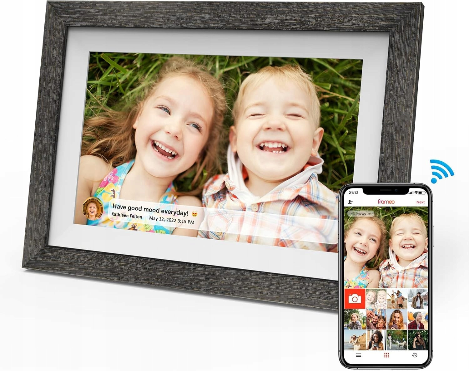 Rámeček Digitální Na Fotografie Frameo DM10 10,1 Palce Elektronická Wifi Aplikace