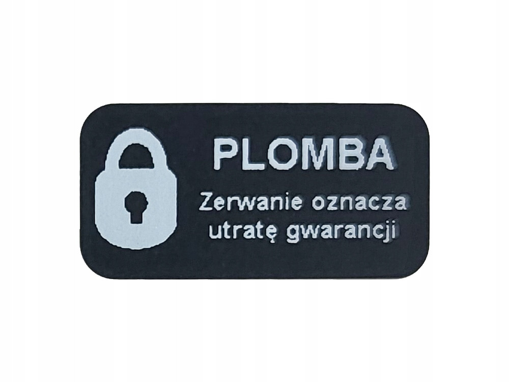 20x10 černá Open Void čistě odstranitelná 1000 ks