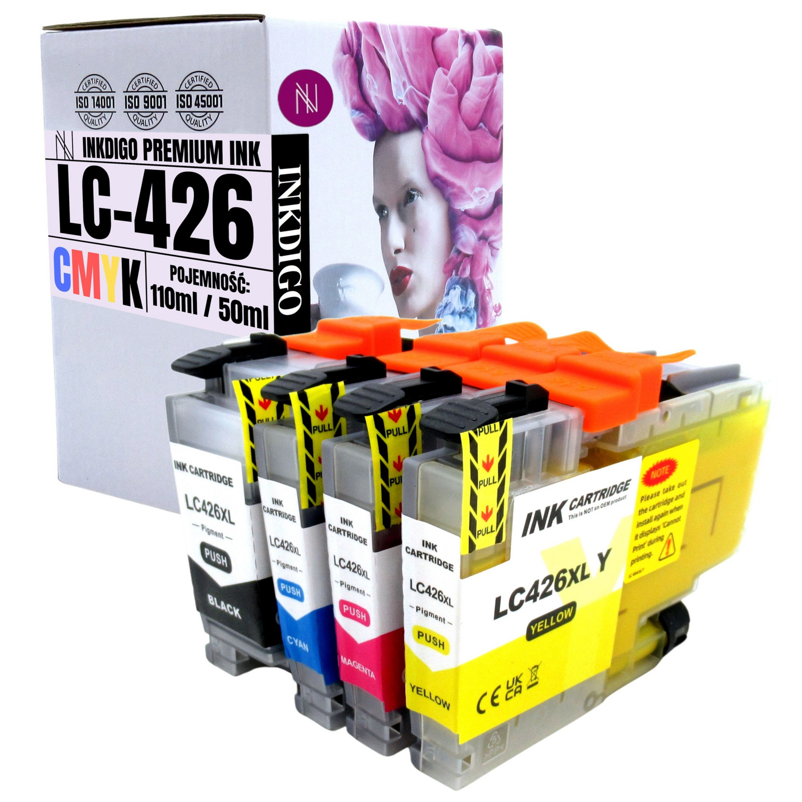 LC-426XL Inkousty Náhradní Pro Tiskárnu Brother MFC-J4335 MFC-J4340