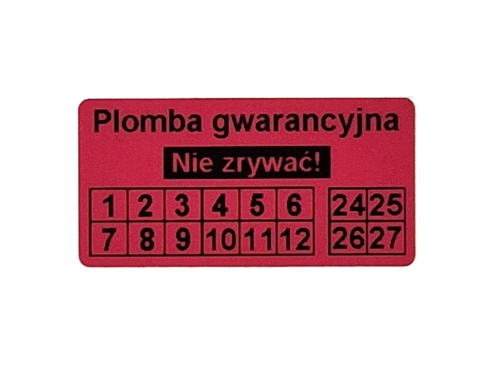 30x15 červená Open Void čistě smazatelný 1000 ks Váš Potisk