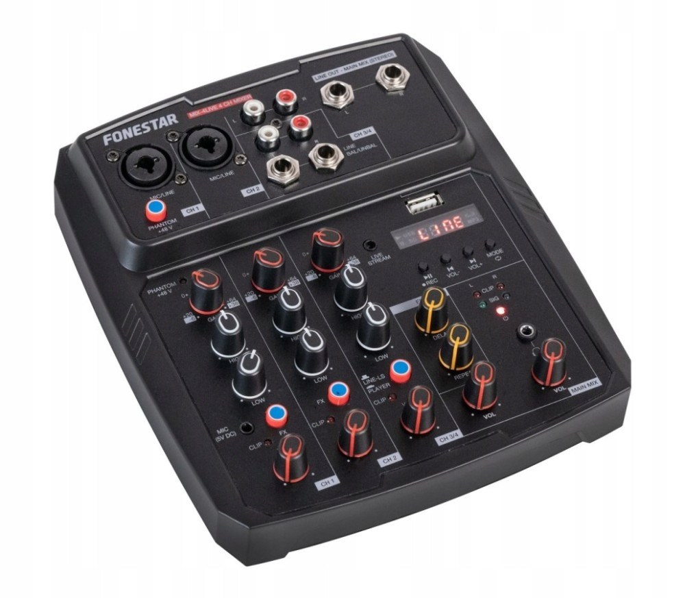 Fonestar MIX-4LIVE: mixážní pult streamováním