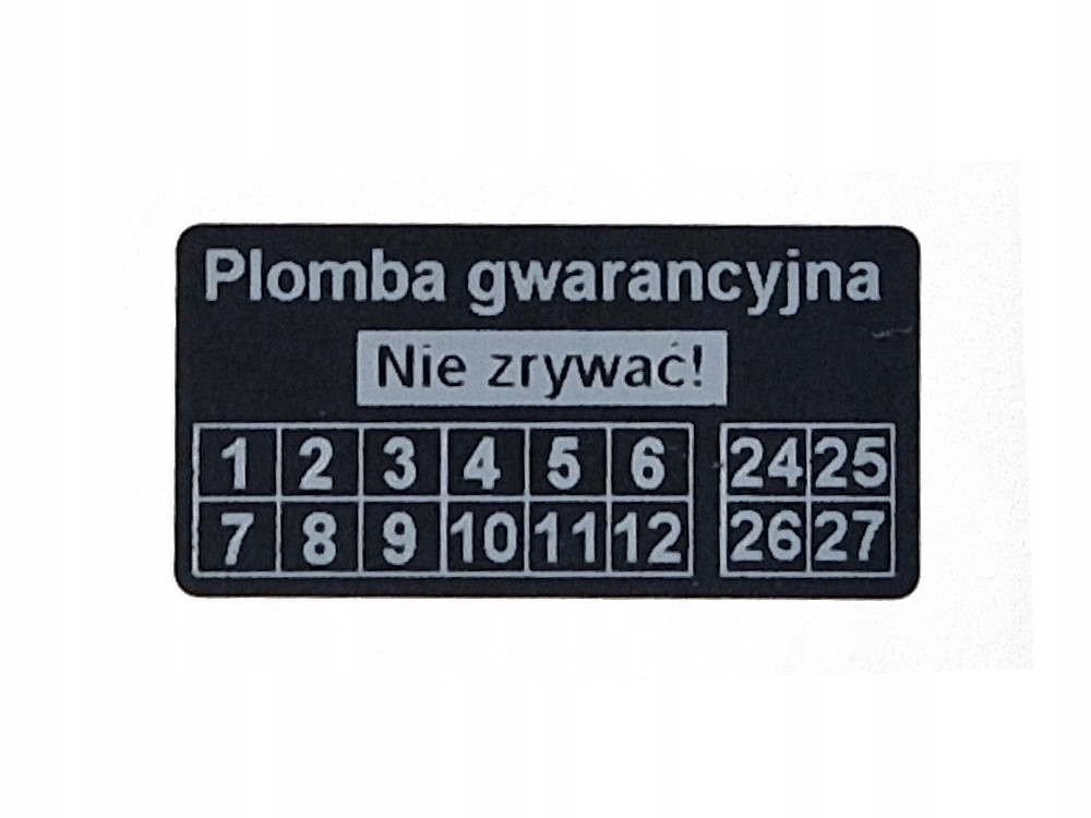 30x15 černá Open Void čistě odstranitelná 500 ks Váš Potisk