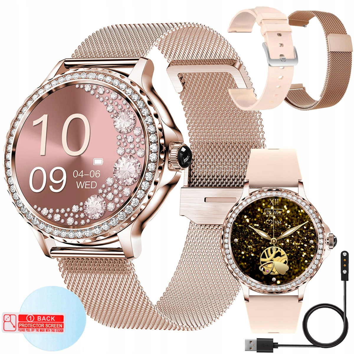 Chytré Hodinky Dámské Hovory Oznámení Zdraví Sport Puls