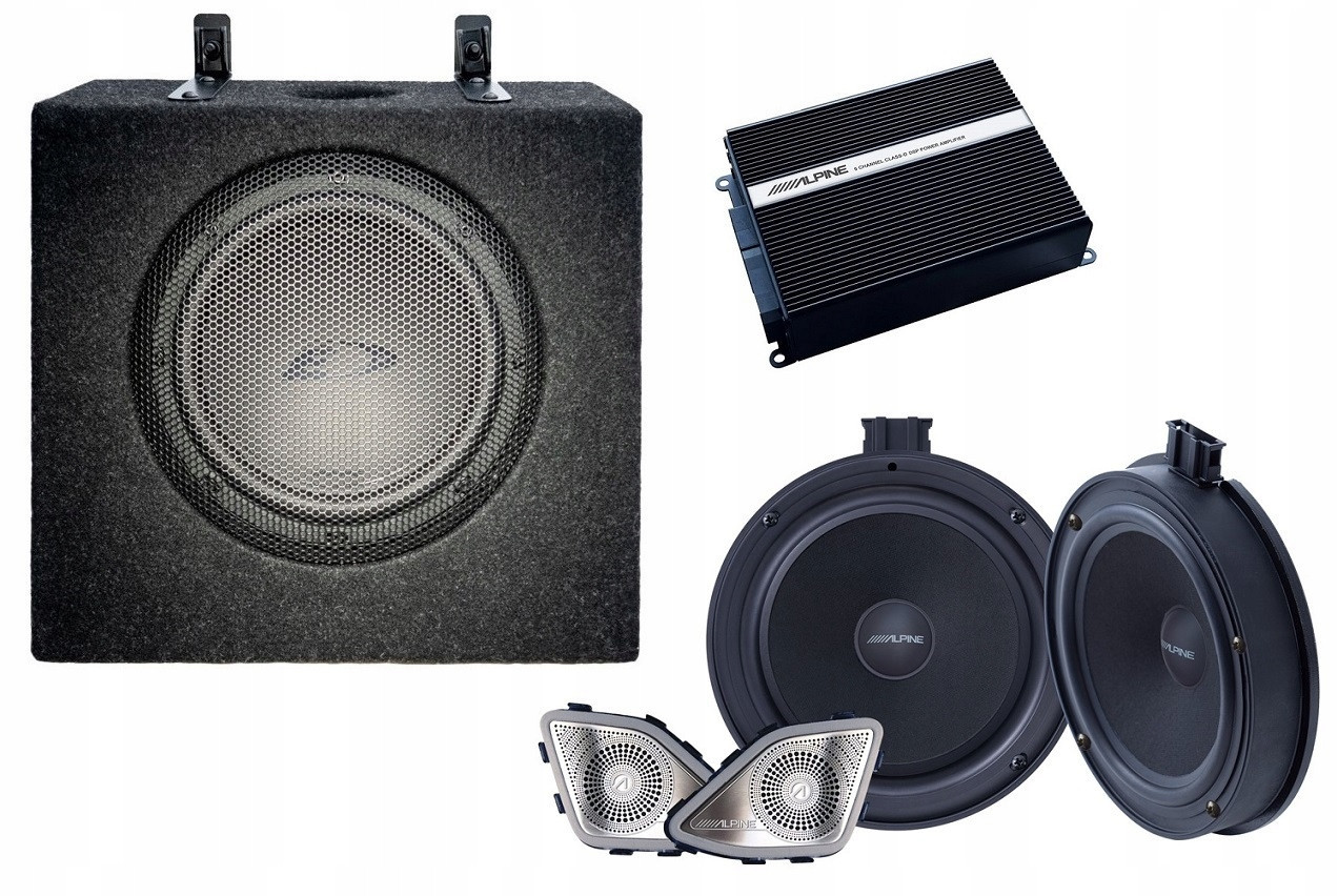 Alpine SPC-D84AT6-2 Subwoofer Zesilovač Reproduktory Do Vw T6.1 California