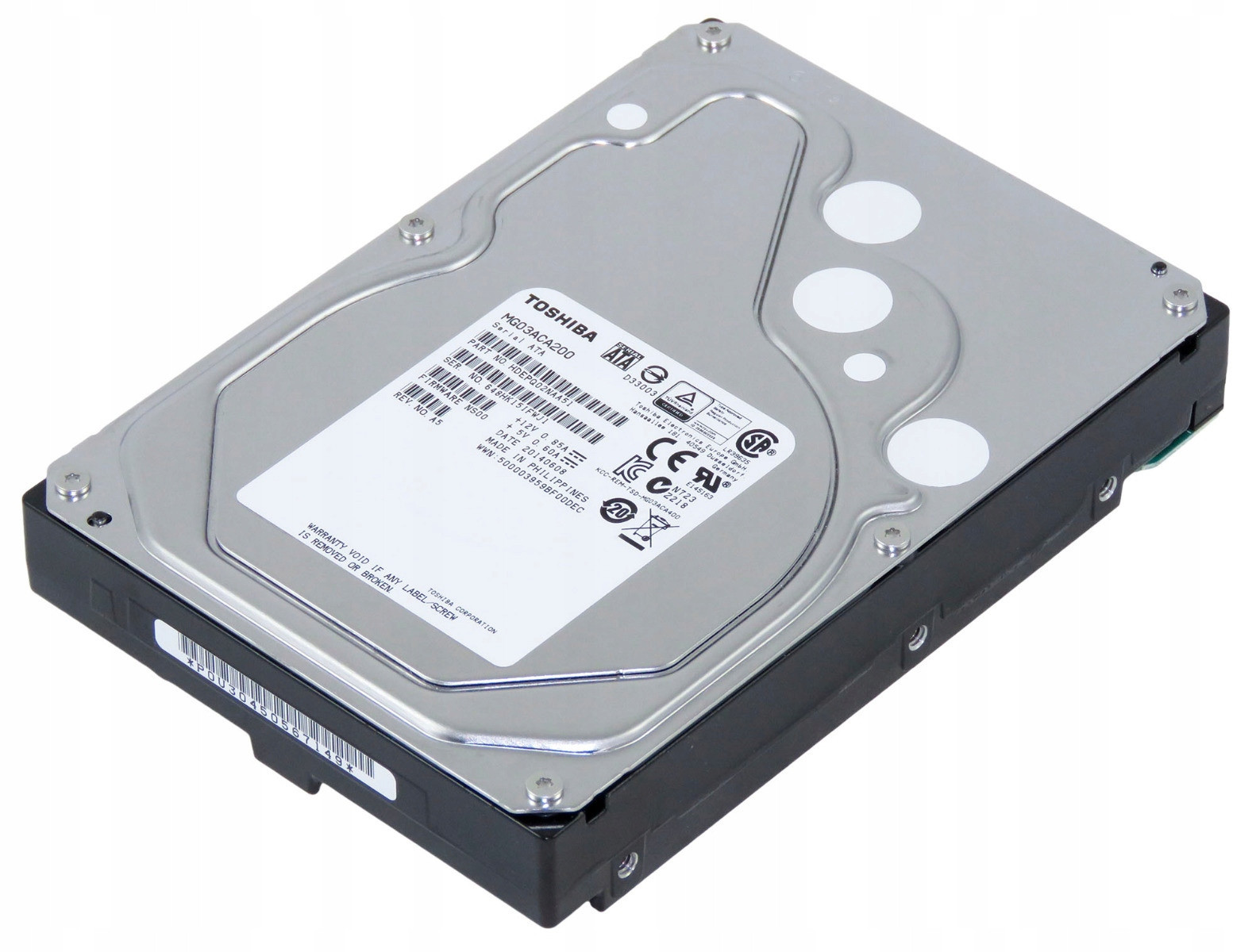 Toshiba 2TB Sata III 7.2K 3.5