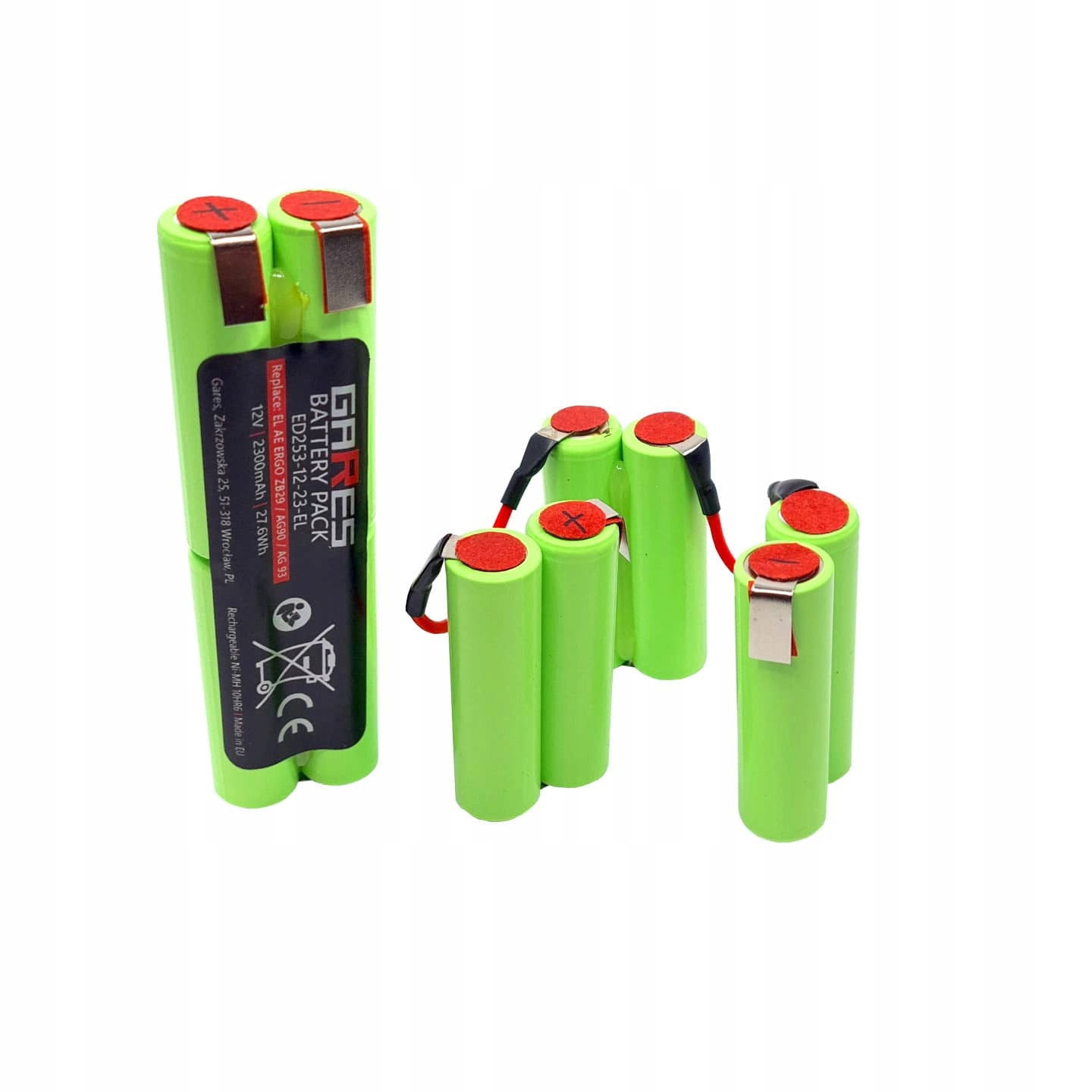 Baterie pro Electrolux Ergorapido, akumulátor 12V 2,3Ah ZB29xx AG90X AG93X