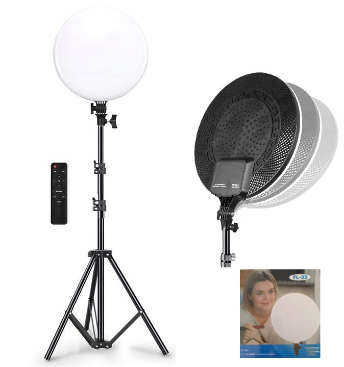 Studiová lampa Kulatý Led panel 2700-5700K pro video fotografie stativ