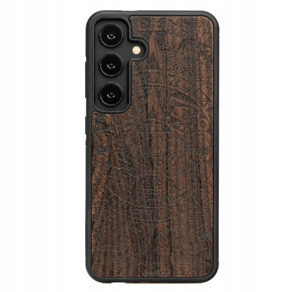 Dřevěné Pouzdro Bewood pro Samsung Galaxy S25 Aztécký Kalendář Ziricote