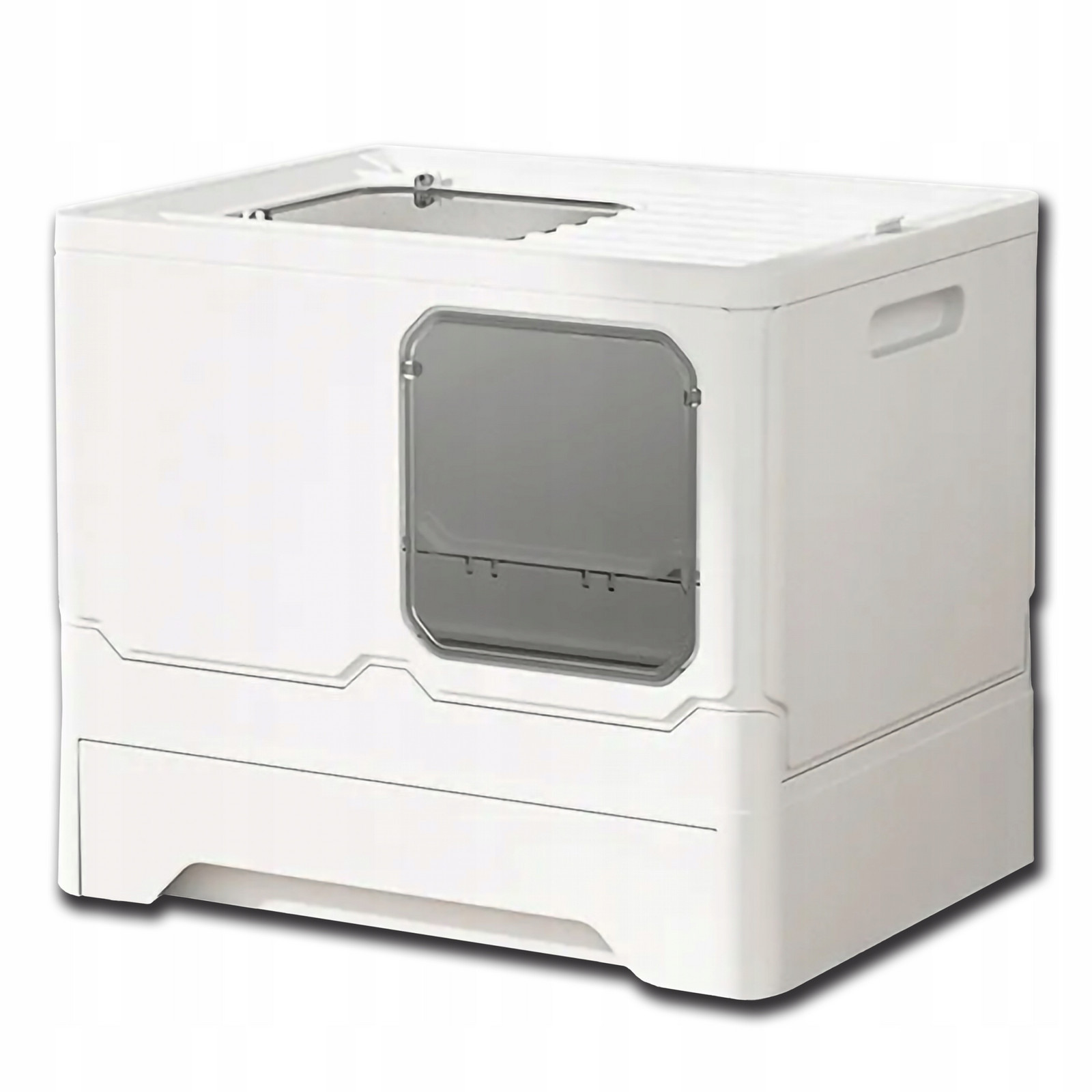 Velká Uzavřená Toaleta Pro Kočky S Výsuvnou Zásuvkou, Víkem A Lopatkou