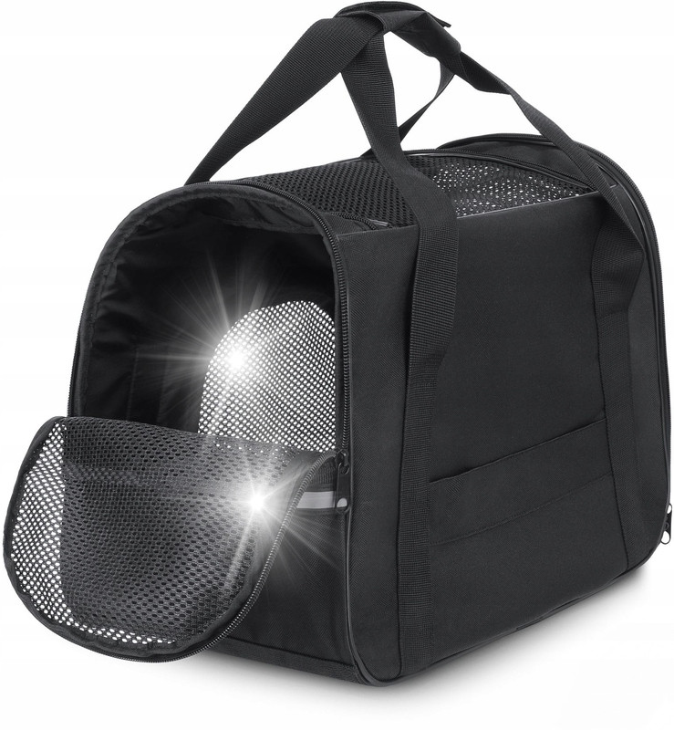 Přepravka pro kočky psa králíka klec kotec velká černá cestovní