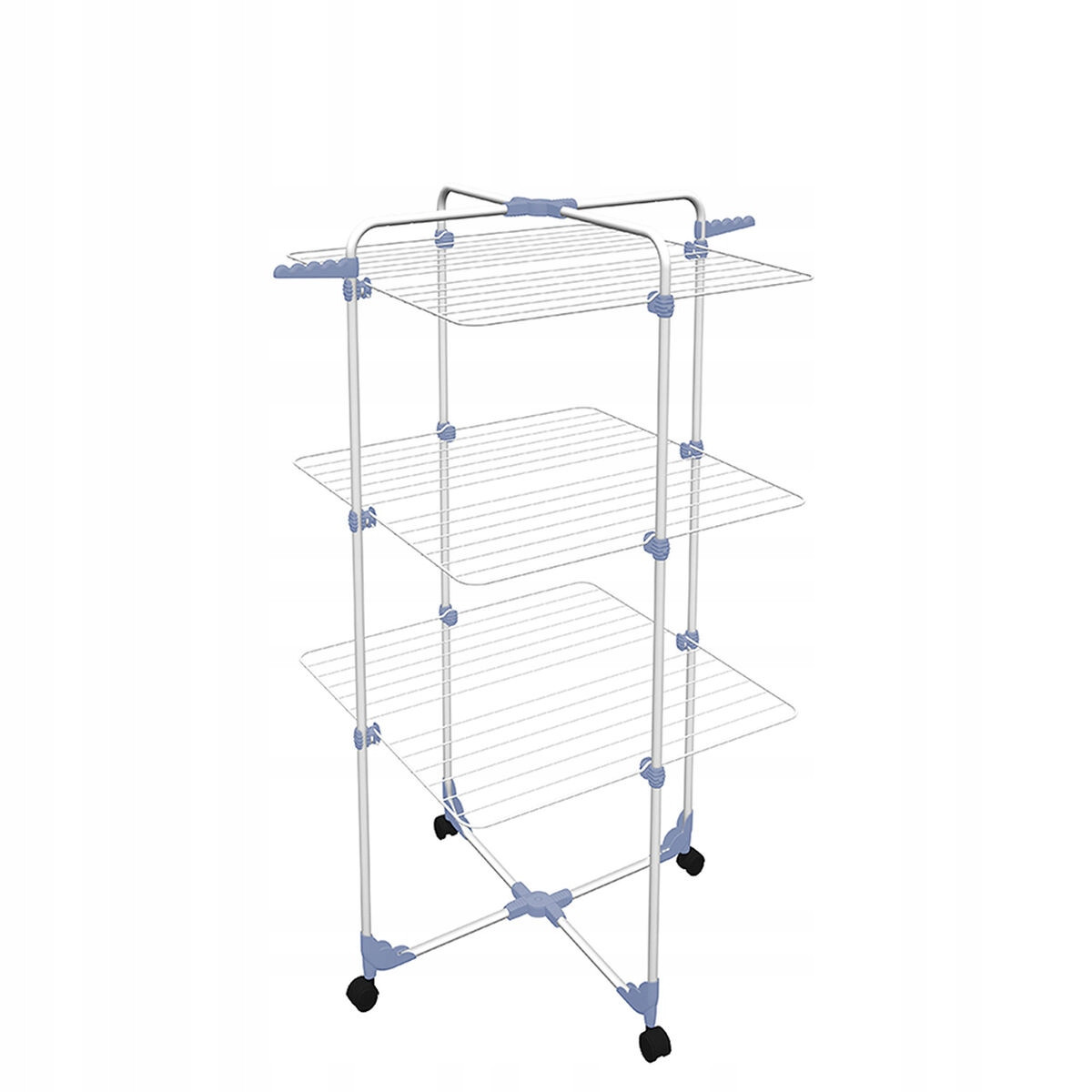 Rozkládací Sušák prádla na kolečkách Gimi 153580 Modular 3 Stříbřitý S