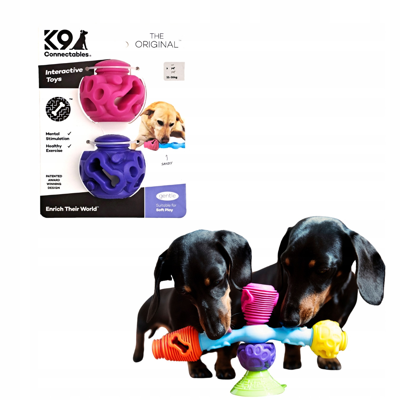 Balíček balónků Original interaktivní hračka pro psy (lego)-vel. Střední