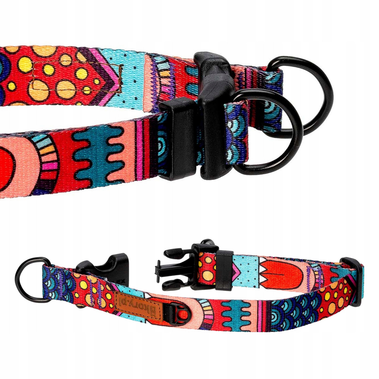 Silný bezpečný Obojek pro dogu rotweilera bernardýna XL 30 mm Ukory vzor