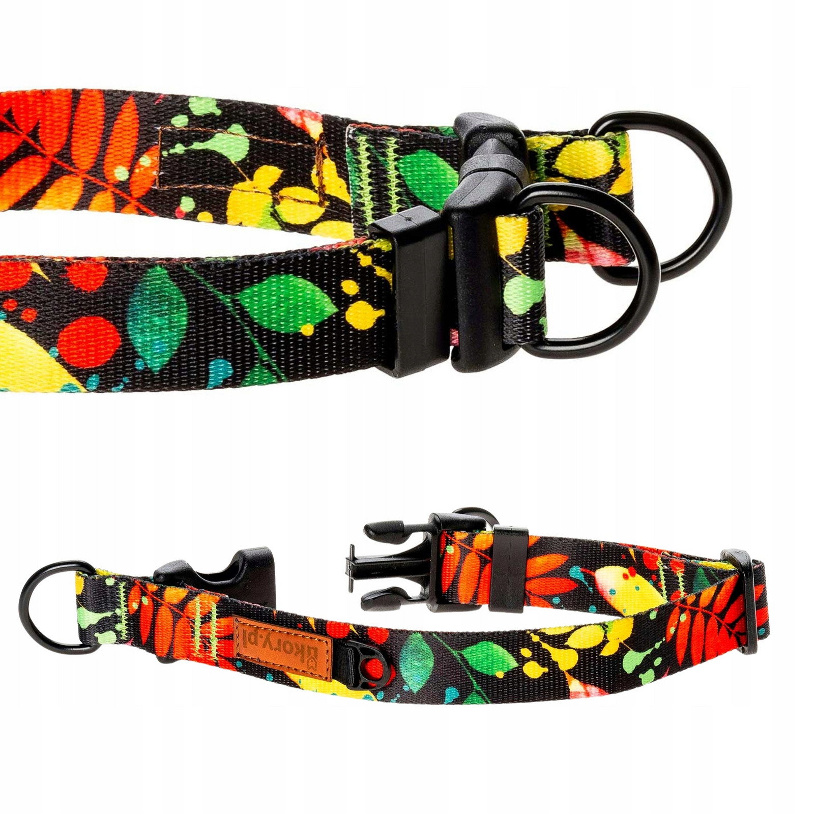 Silný Obojek pro velkého psa mastif rotvajler Široký XL 30 mm Ukory Černý