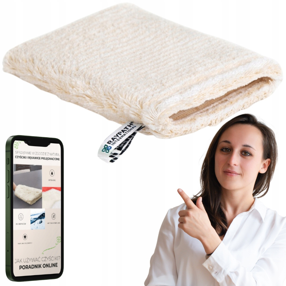Raypath Rukavice Rukavička Béžová Na Čištění Mytí Nábytku Kůže M
