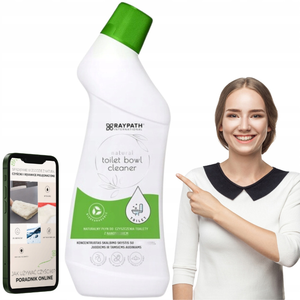 Raypath Kapalina Do Wc S Nanostříbrem Antibakteriální Účinná 750ml