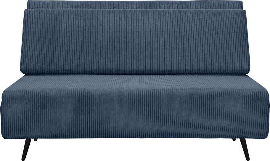 Modrá manšestrová rozkládací pohovka 140 cm Mallory – Støraa