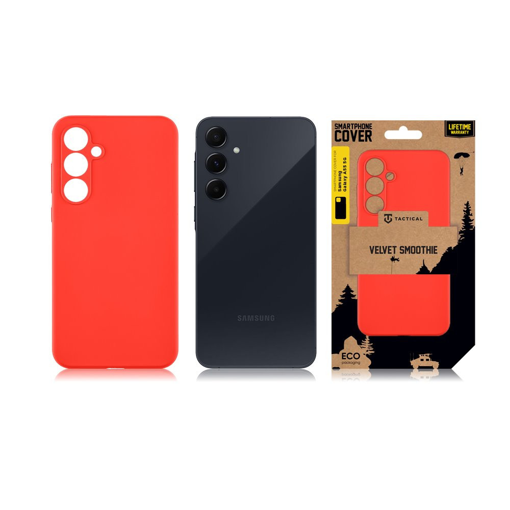 Zadní kryt Tactical Velvet Smoothie pro Samsung Galaxy A36 5G, chilli