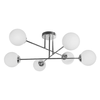 Stropní závěsné svítidlo AD-LD-6439GGE27SM LEIA 6P E27, max. 6x60W, chrom