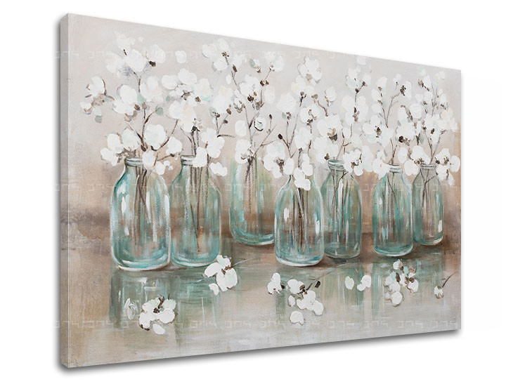 Malba na plátně KVĚTY 90x60 cm