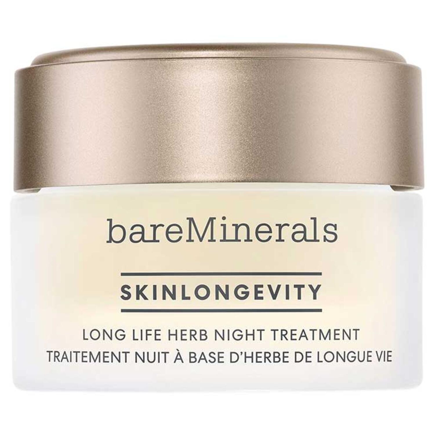 bareMinerals Noční ošetření proti stárnutí pleti Skinlongevity (Long Life Herb Night Treatment) 50 ml