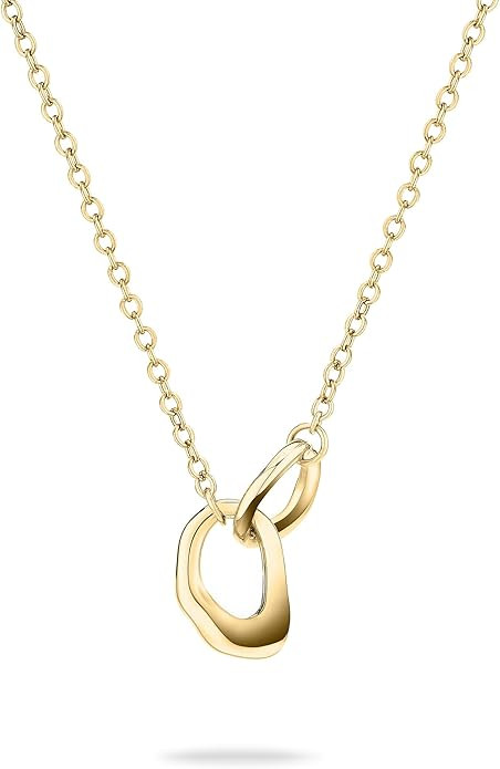 Tamaris Elegantní pozlacený náhrdelník Organic Shapes TJ-0616-N-45