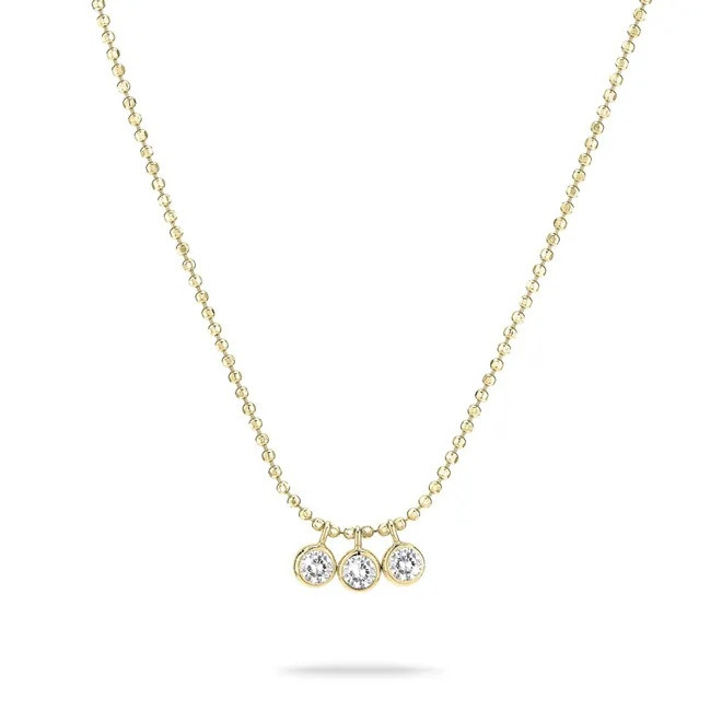 Tamaris Pozlacený náhrdelník se zirkony Tiny Glimmer TJ-0604-N-45