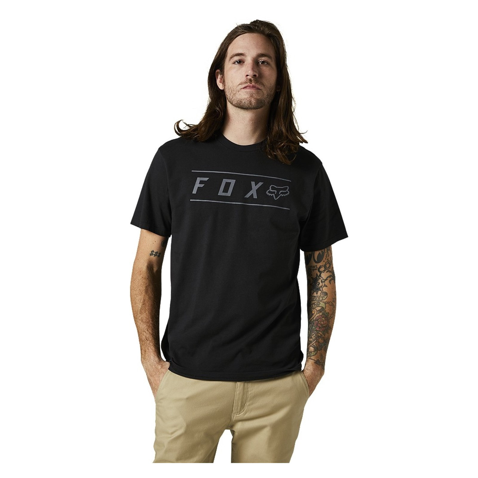 triko FOX - Pinnacle Ss Premium Tee Black Black (021)