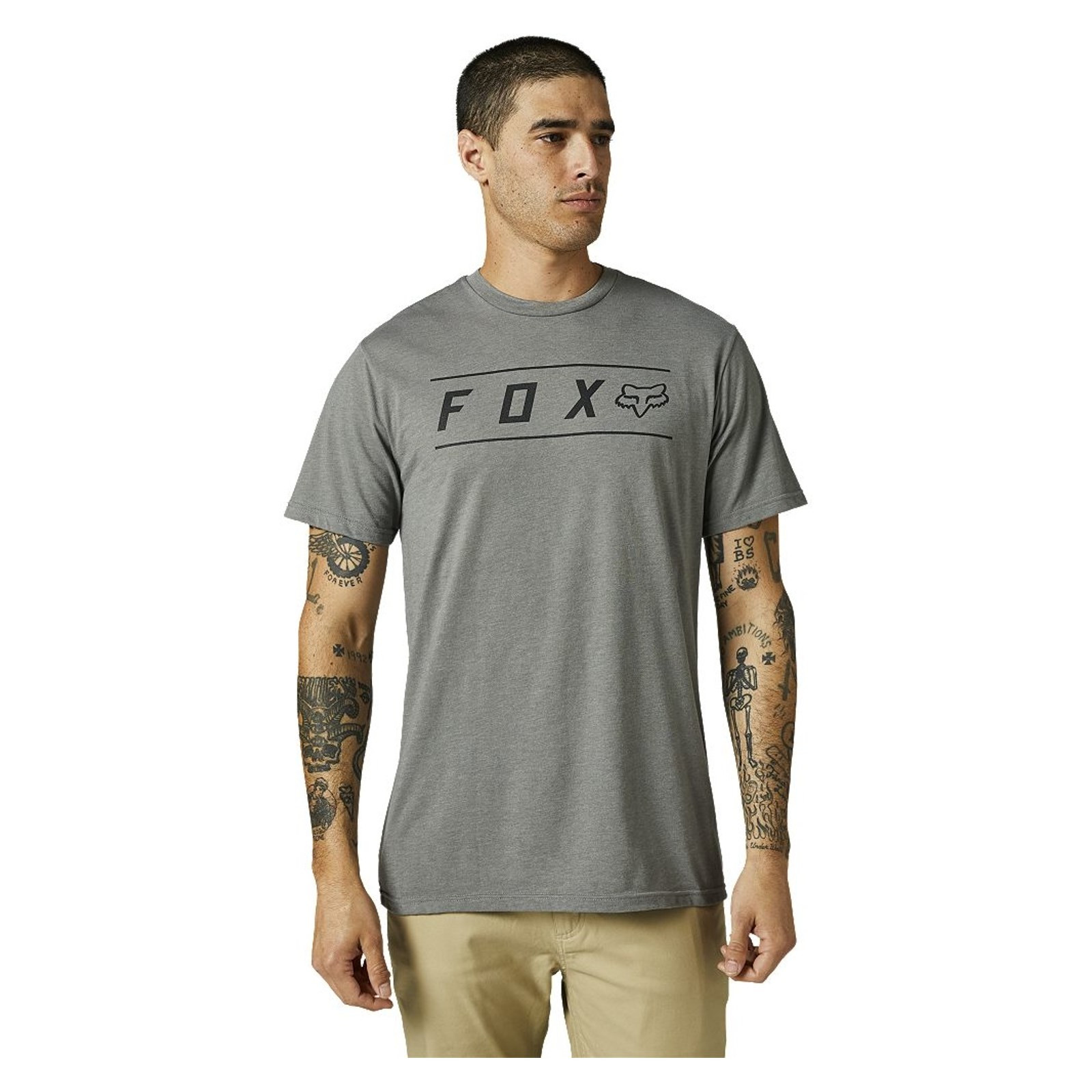 triko FOX - Pinnacle Ss Premium Tee Heather Graphite (185) velikost: L